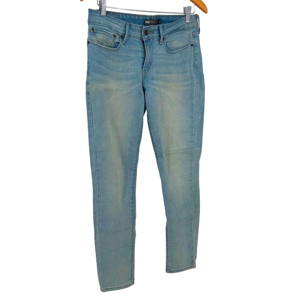 Levi's Slight Curve Skinny Jeans Women 4/27 Light Wash Blue Mid Rise Denim